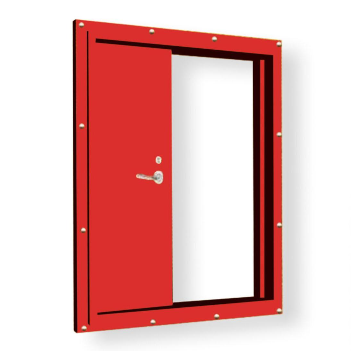 2400*1800 Class A60 Single-leaf Fireproof Sliding Door